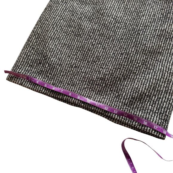 Ann Taylor Mini Pencil Skirt Wool blend Women's Sz 6 Black Tan Tweed Academia - Picture 9 of 11